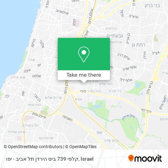 Карта קלפי 739 ביס הירדן תל אביב - יפו