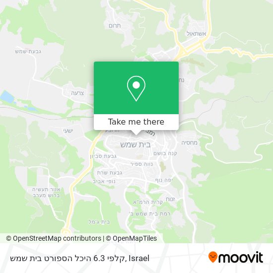 קלפי 6.3 היכל הספורט בית שמש map