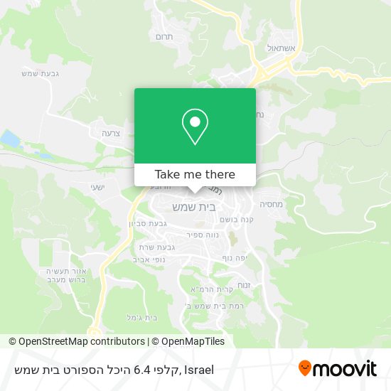 קלפי 6.4 היכל הספורט בית שמש map