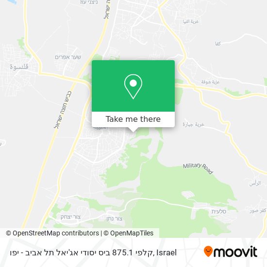 Карта קלפי 875.1 ביס יסודי אג'יאל תל אביב - יפו