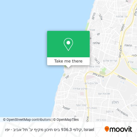 קלפי 936.3 ביס תיכון מקיף יב' תל אביב - יפו map