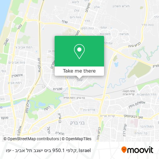 קלפי 950.1 ביס ישגב תל אביב - יפו map