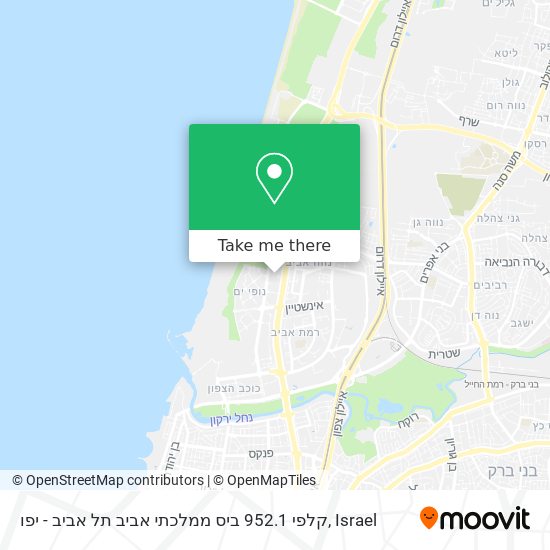 Карта קלפי 952.1 ביס ממלכתי אביב תל אביב - יפו