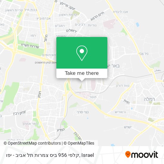 Карта קלפי 956 ביס צמרות תל אביב - יפו