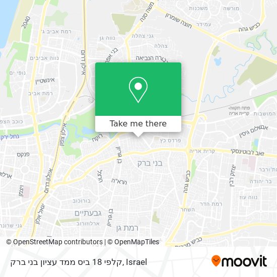 קלפי 18 ביס ממד עציון בני ברק map