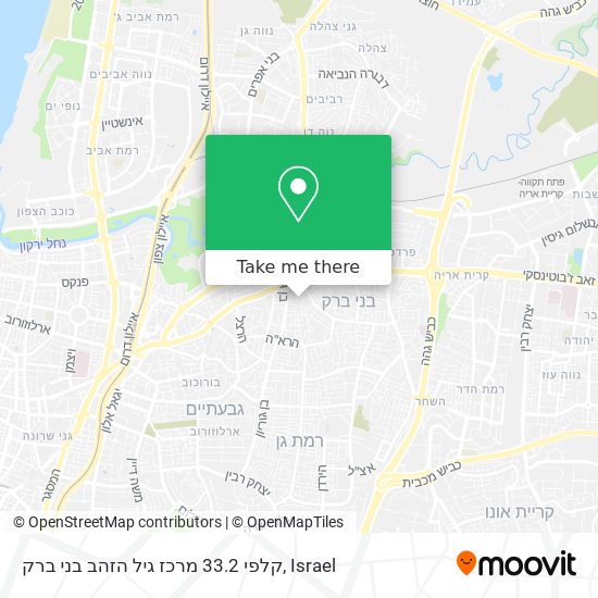 קלפי 33.2 מרכז גיל הזהב בני ברק map