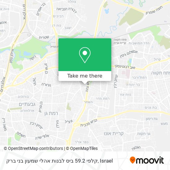 קלפי 59.2 ביס לבנות אהלי שמעון בני ברק map