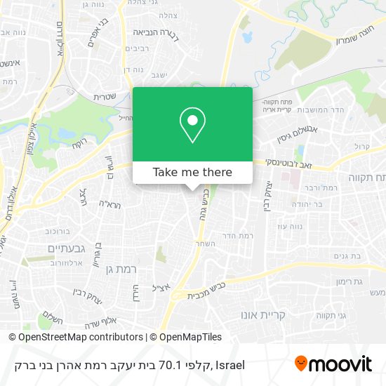 Карта קלפי 70.1 בית יעקב רמת אהרן בני ברק
