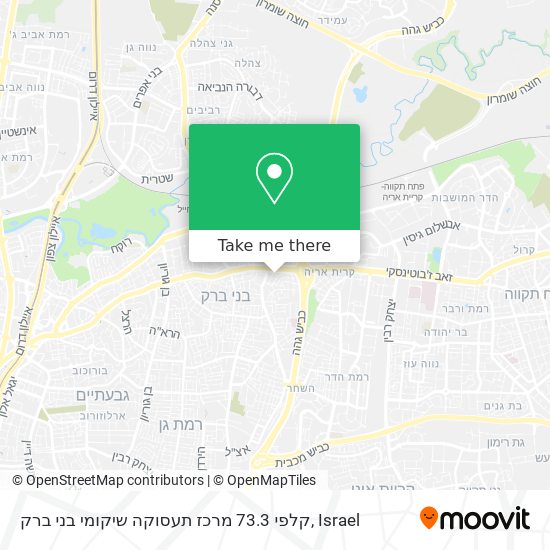 קלפי 73.3 מרכז תעסוקה שיקומי בני ברק map