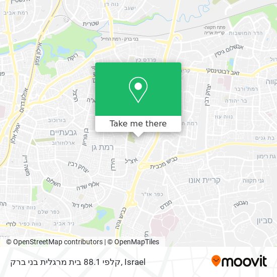 קלפי 88.1 בית מרגלית בני ברק map