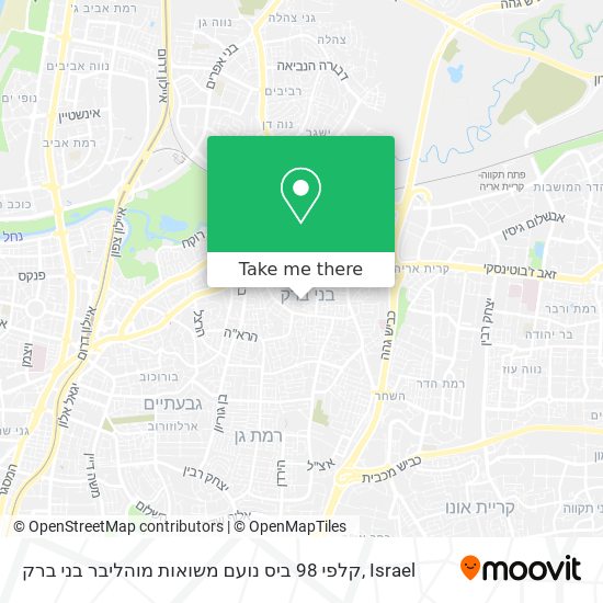 Карта קלפי 98 ביס נועם משואות מוהליבר בני ברק