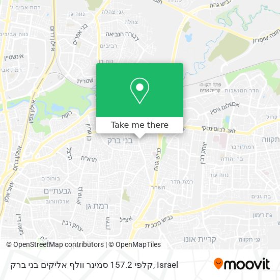 קלפי 157.2 סמינר וולף אליקים בני ברק map