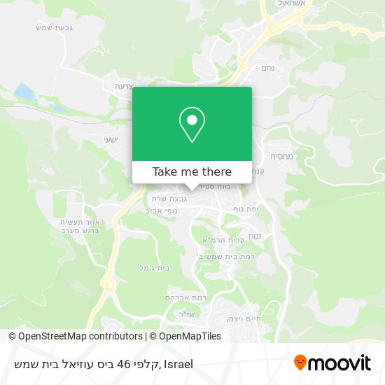 קלפי 46 ביס עוזיאל בית שמש map