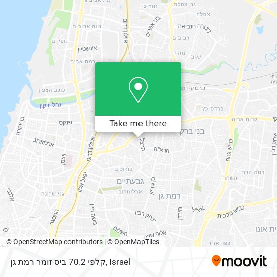 קלפי 70.2 ביס זומר רמת גן map