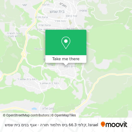 קלפי 66.3 ביס תלמוד תורה - אגף בנים בית שמש map