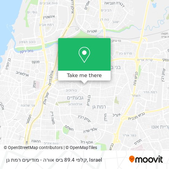 Карта קלפי 89.4 ביס אורה - מודיעים רמת גן