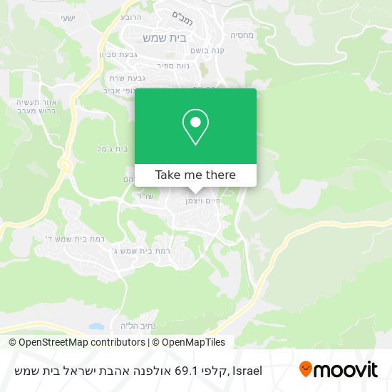 קלפי 69.1 אולפנה אהבת ישראל בית שמש map