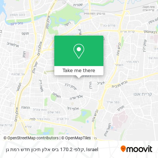 קלפי 170.2 ביס אלון תיכון חדש רמת גן map