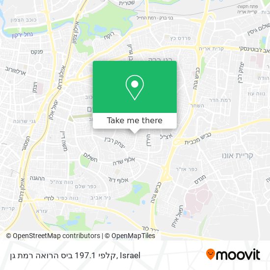 Карта קלפי 197.1 ביס הרואה רמת גן