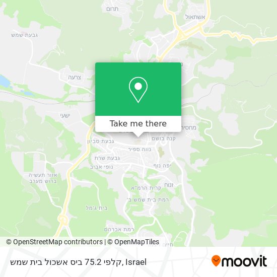 Карта קלפי 75.2 ביס אשכול בית שמש