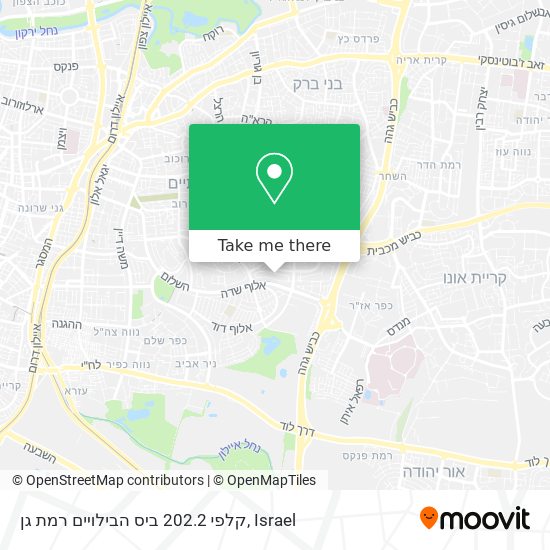 קלפי 202.2 ביס הבילויים רמת גן map