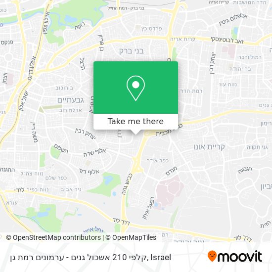 קלפי 210 אשכול גנים - ערמונים רמת גן map