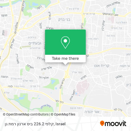 Карта קלפי 226.2 ביס ארנון רמת גן