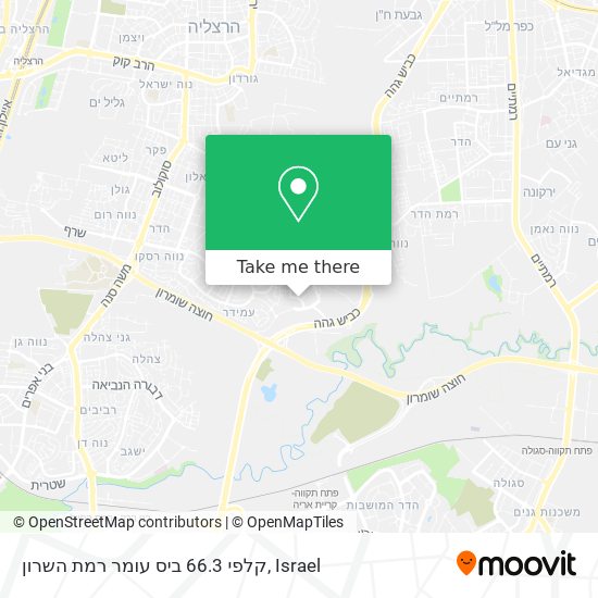 Карта קלפי 66.3 ביס עומר רמת השרון