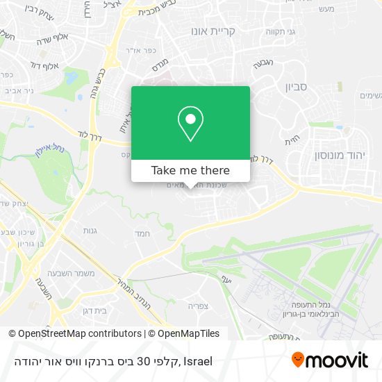 קלפי 30 ביס ברנקו וויס אור יהודה map