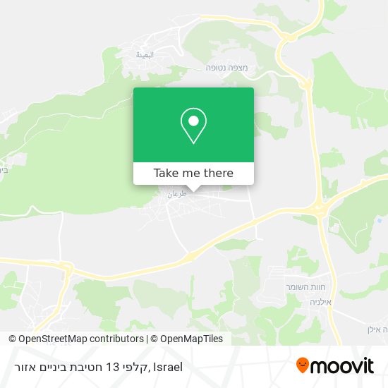 קלפי 13 חטיבת ביניים אזור map