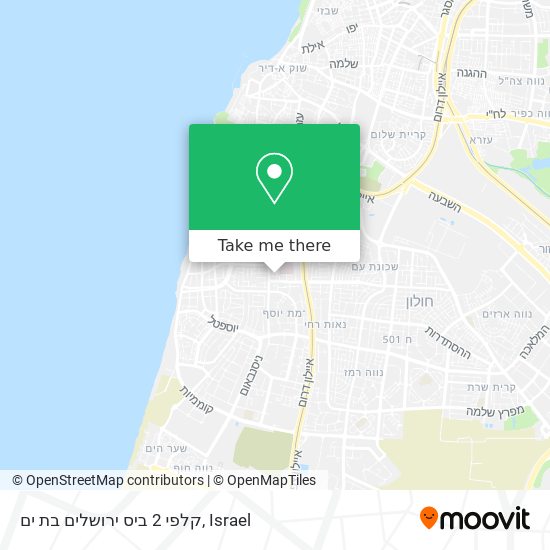 קלפי 2 ביס ירושלים בת ים map