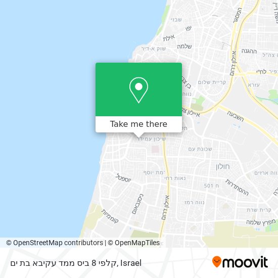 קלפי 8 ביס ממד עקיבא בת ים map