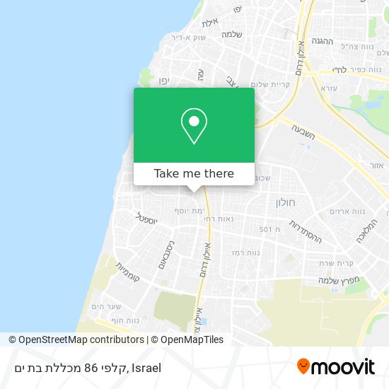 קלפי 86 מכללת בת ים map