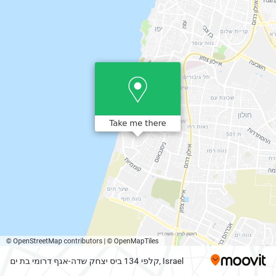 קלפי 134 ביס יצחק שדה-אגף דרומי בת ים map