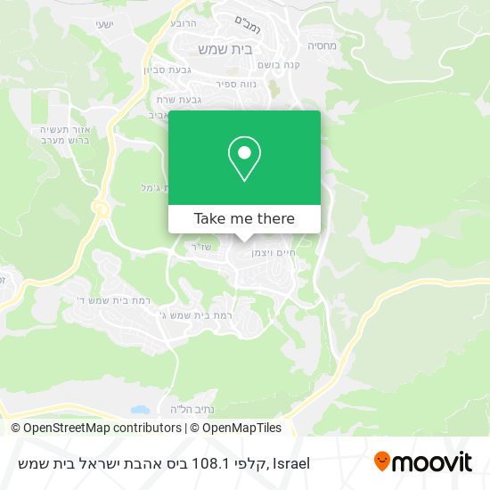 קלפי 108.1 ביס אהבת ישראל בית שמש map