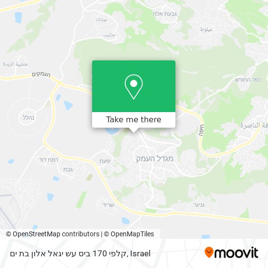 קלפי 170 ביס עש יגאל אלון בת ים map