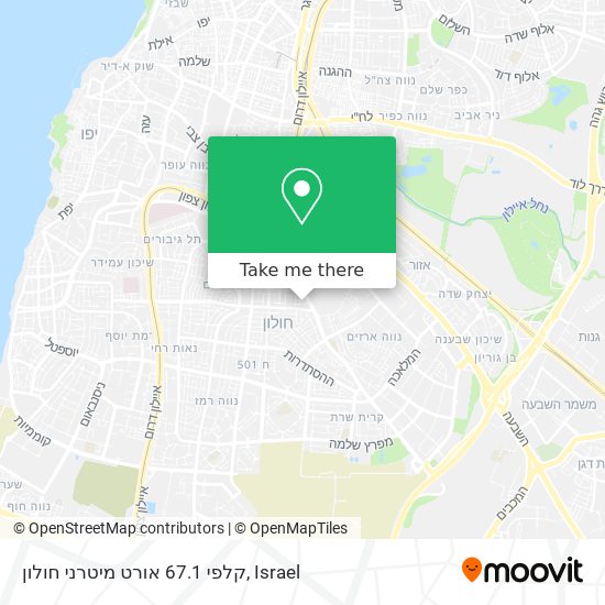 קלפי 67.1 אורט מיטרני חולון map