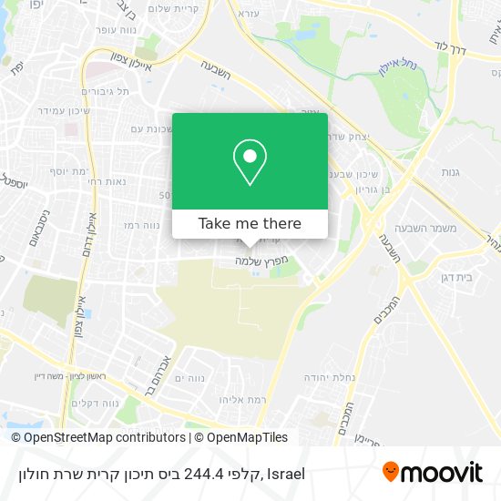 קלפי 244.4 ביס תיכון קרית שרת חולון map