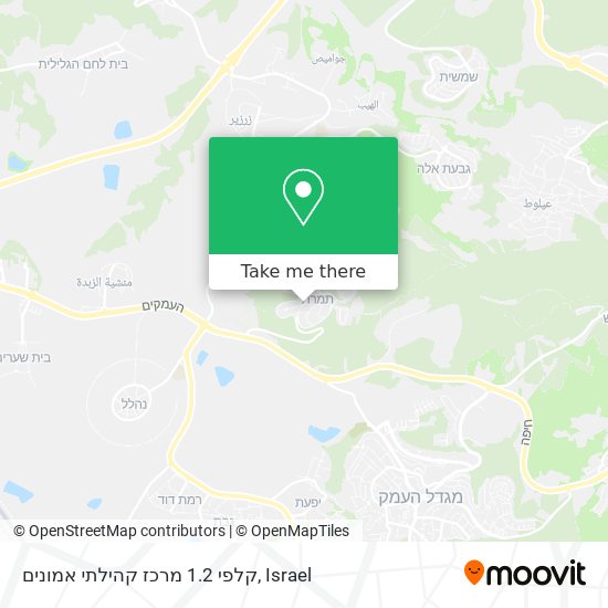 קלפי 1.2 מרכז קהילתי אמונים map