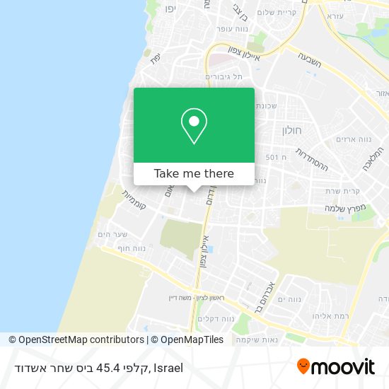 קלפי 45.4 ביס שחר אשדוד map