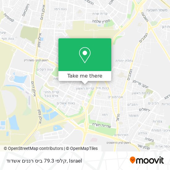 קלפי 79.3 ביס רננים אשדוד map