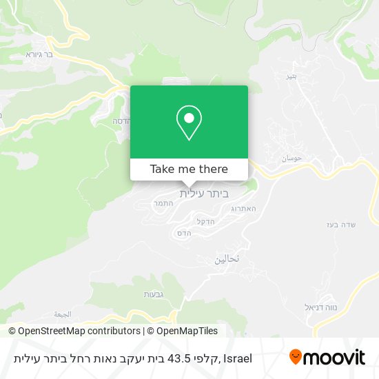 Карта קלפי 43.5 בית יעקב נאות רחל ביתר עילית