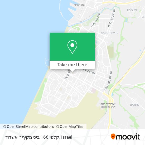 קלפי 166 ביס מקיף ז' אשדוד map