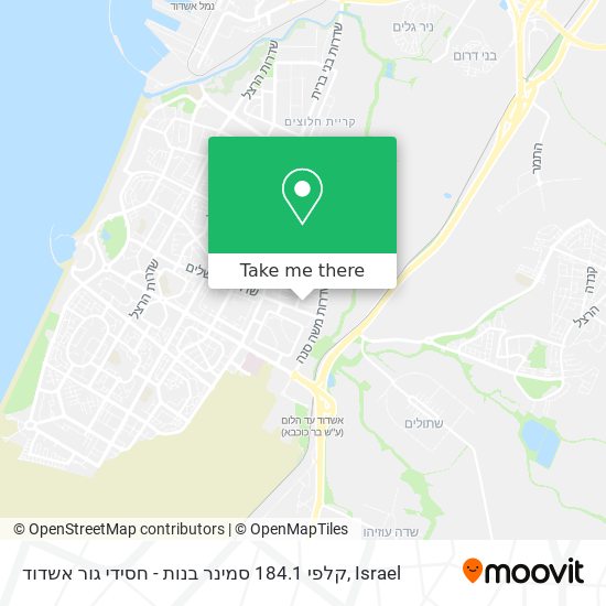 קלפי 184.1 סמינר בנות - חסידי גור אשדוד map