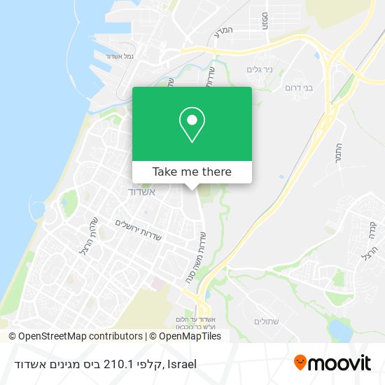 קלפי 210.1 ביס מגינים אשדוד map