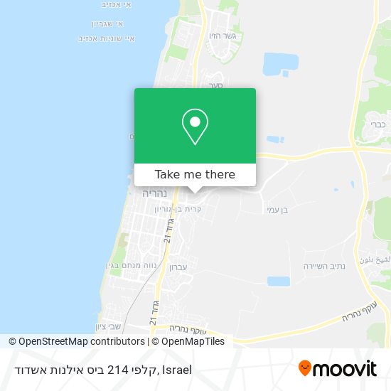 קלפי 214 ביס אילנות אשדוד map