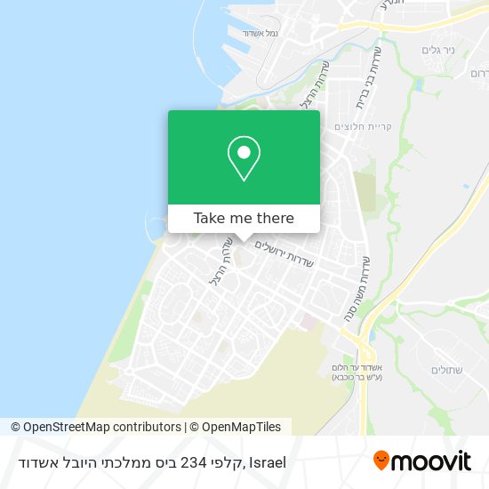 קלפי 234 ביס ממלכתי היובל אשדוד map