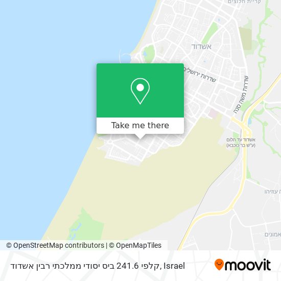 קלפי 241.6 ביס יסודי ממלכתי רבין אשדוד map