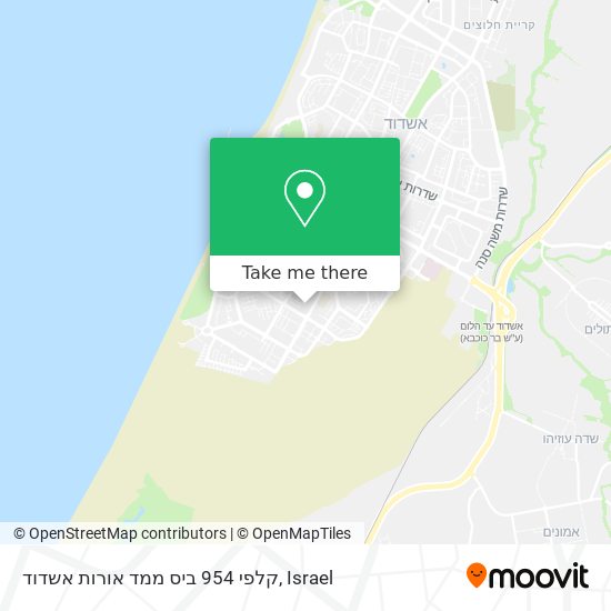 קלפי 954 ביס ממד אורות אשדוד map