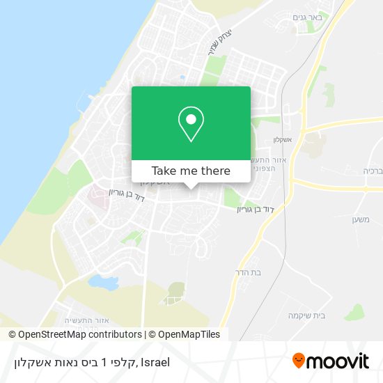 קלפי 1 ביס נאות אשקלון map